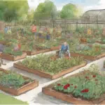 découvrez comment un jardin partagé à la roseraie favorise la création de liens intergénérationnels et contribue à l'épanouissement de la communauté locale.