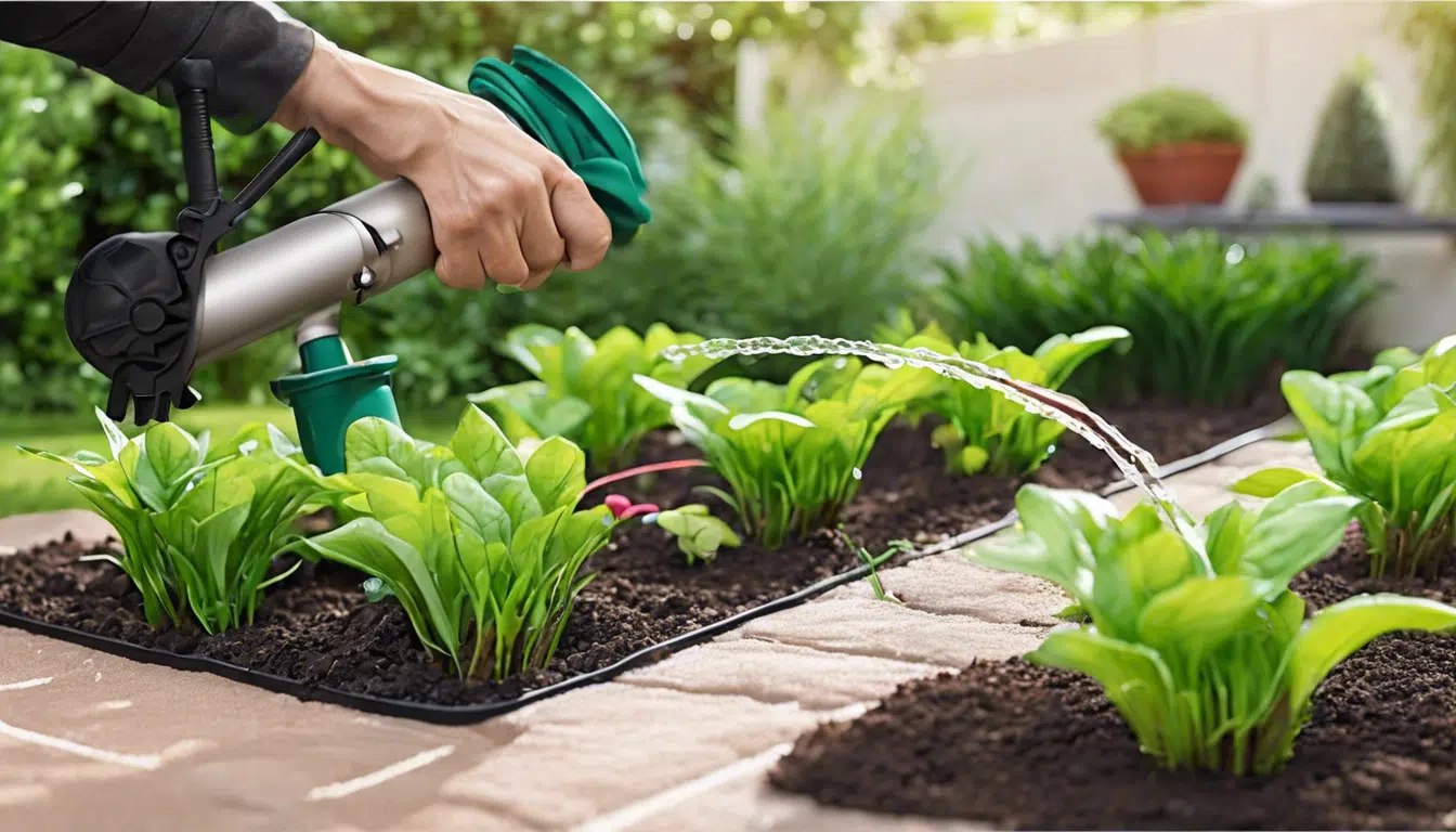 découvrez comment obtenir un jardin luxuriant sans effort grâce à un système de goutte-à-goutte révolutionnaire pour des plantes en pleine santé et une belle verdure.