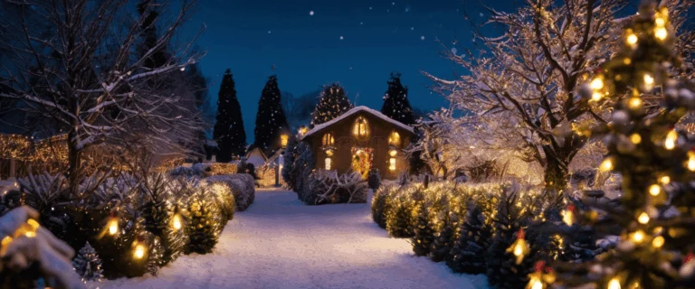 Pia : Les éclairages féeriques du jardin de Noël se sont évanouis
